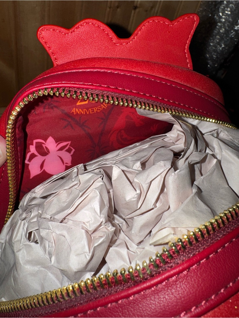 Mulan 25th Anniversary Mushu Glitter Cosplay Mini Backpack Loungefly - Picture 4 of 6